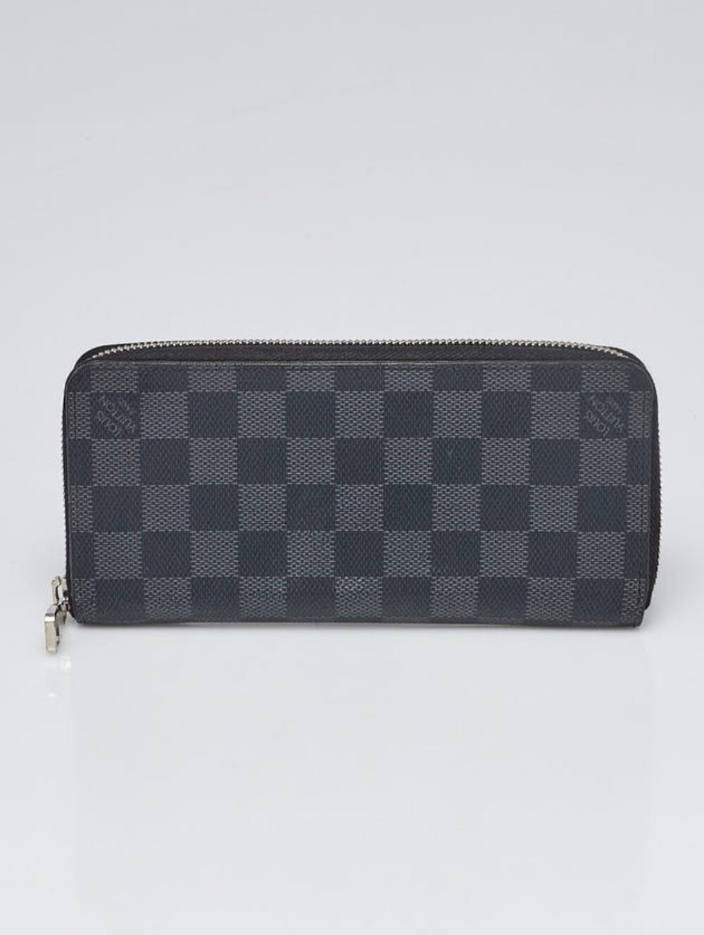 Louis Vuitton Black & Gray Damier Graphite Canvas Zippy Organizer Wallet EUC - Picture 1 of 6